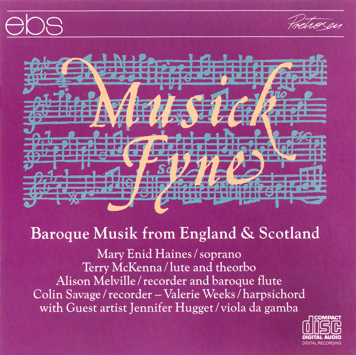 Musick Fyne - Baroque Music from England & Scotland