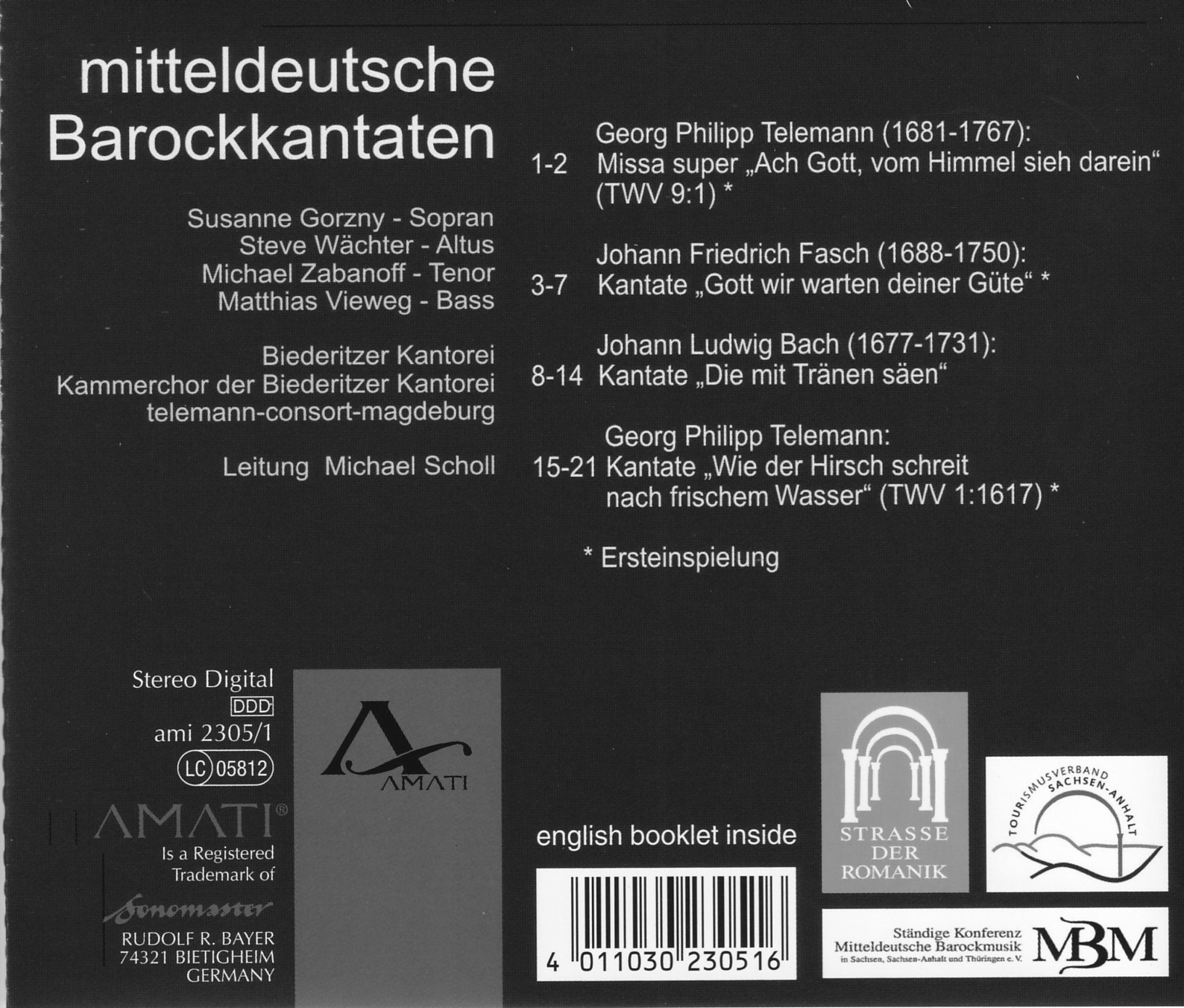 Mitteldeutsche Barock-Kantaten