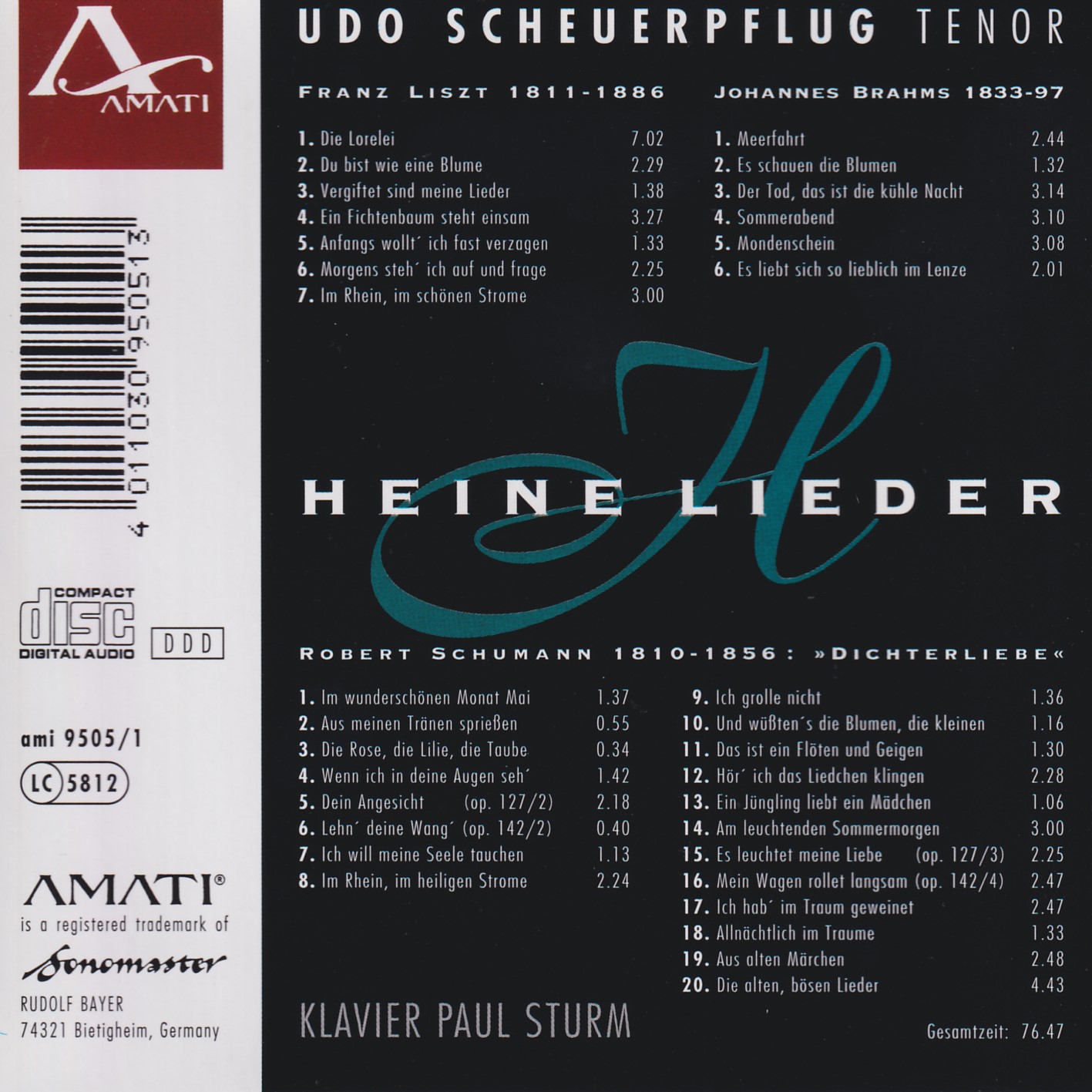 Heine-Lieder - Udo Scheuerpflug