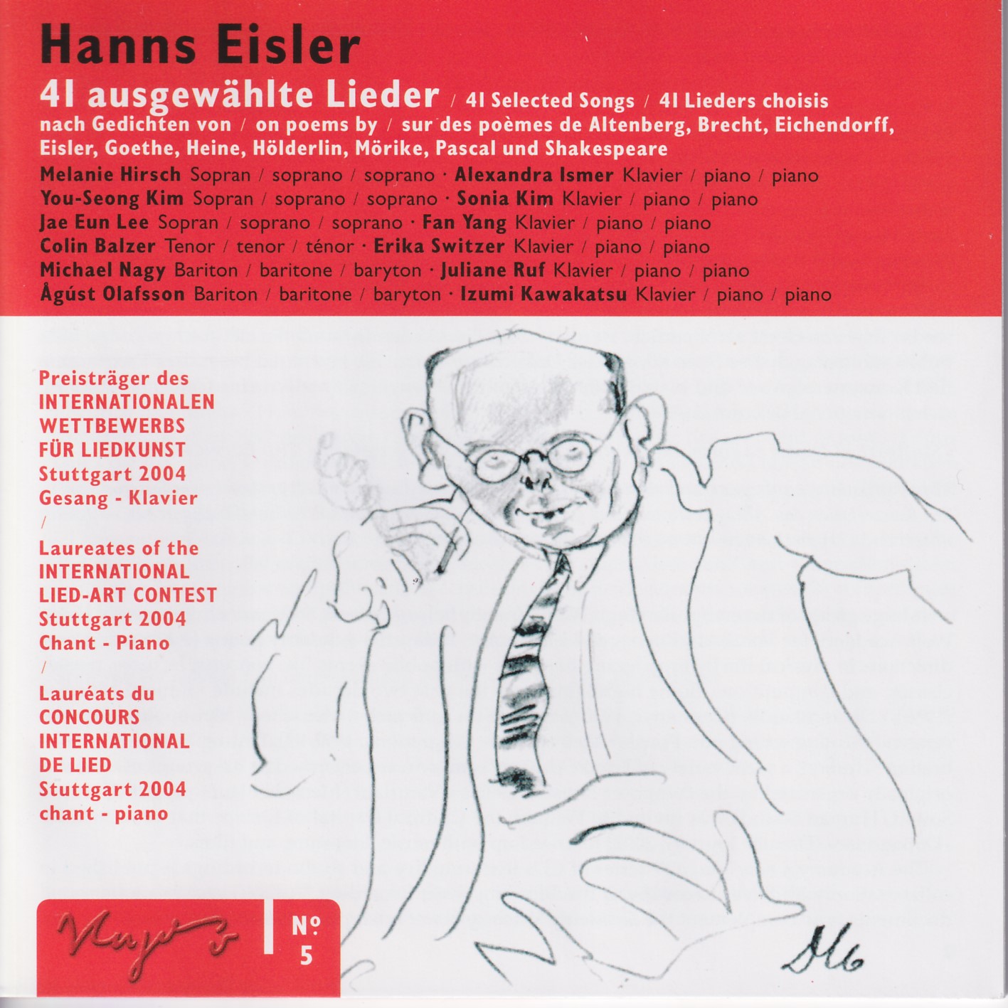 Hanns Eisler - 41 ausgewählte Lieder