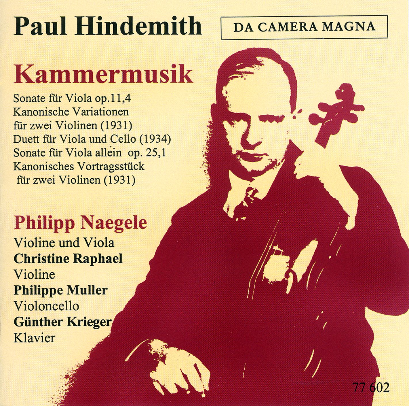 Paul Hindemith - Kammermusik für Streicher