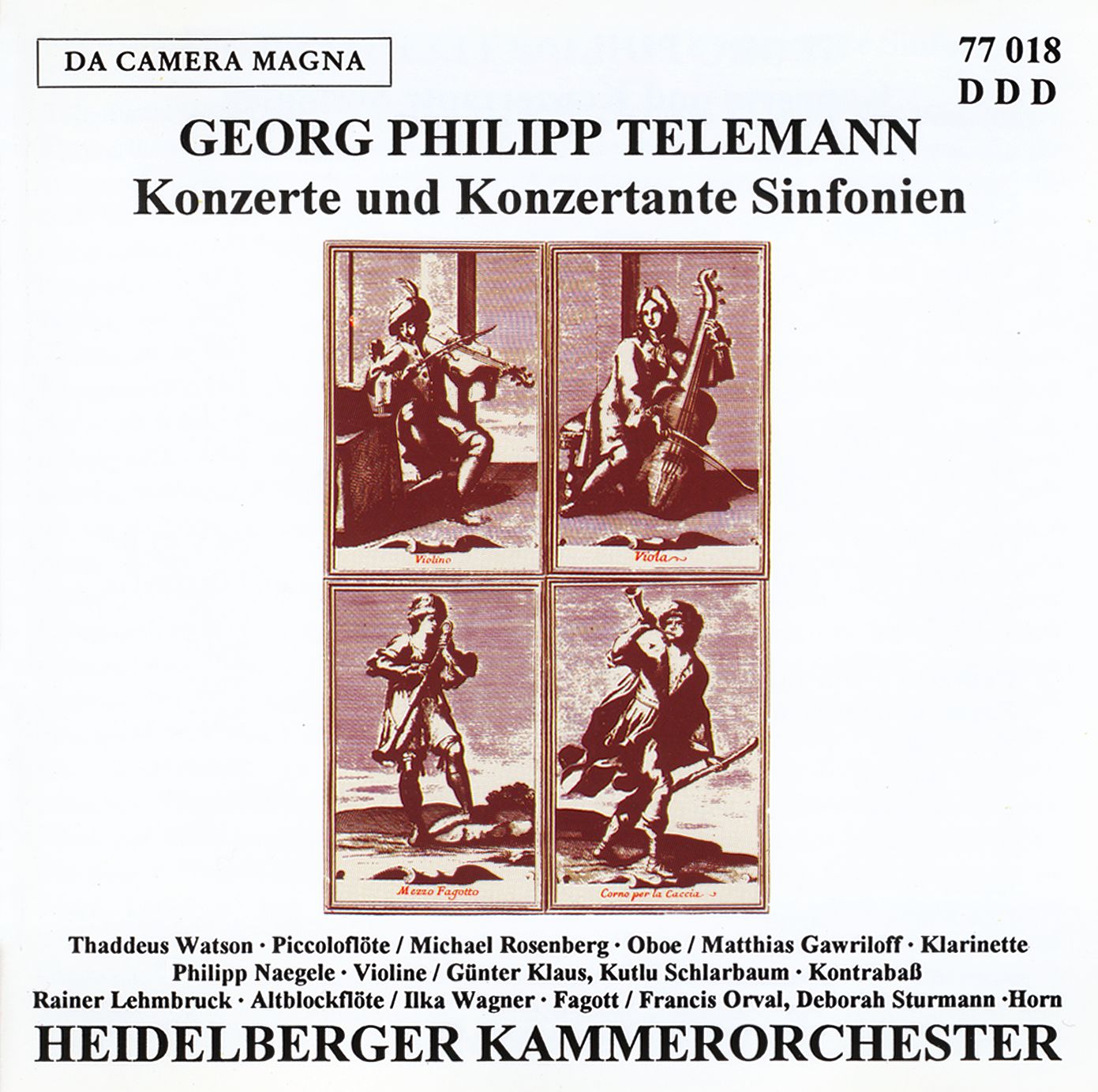 Georg Philipp Telemann - Konzertante Sinfonien