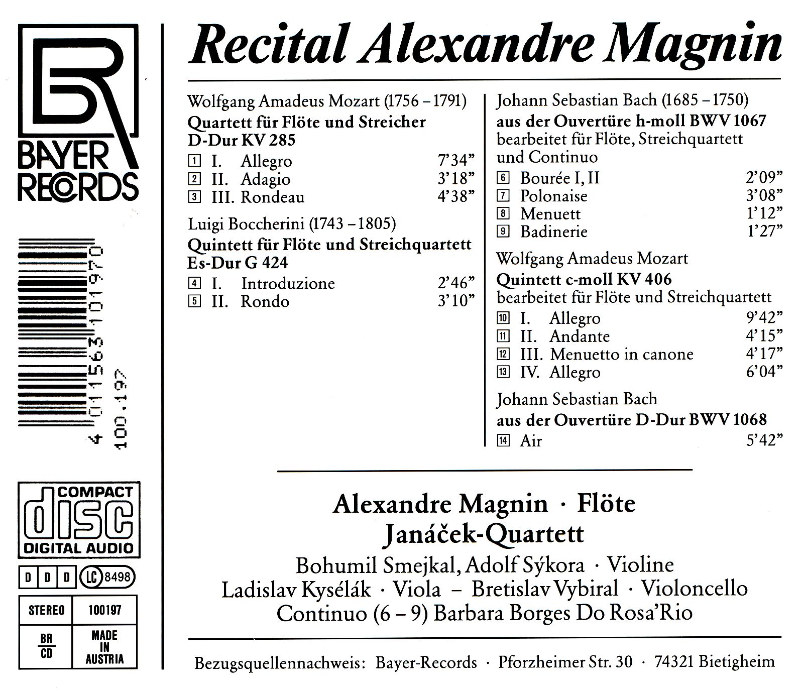 Recital Alexandre Magnin