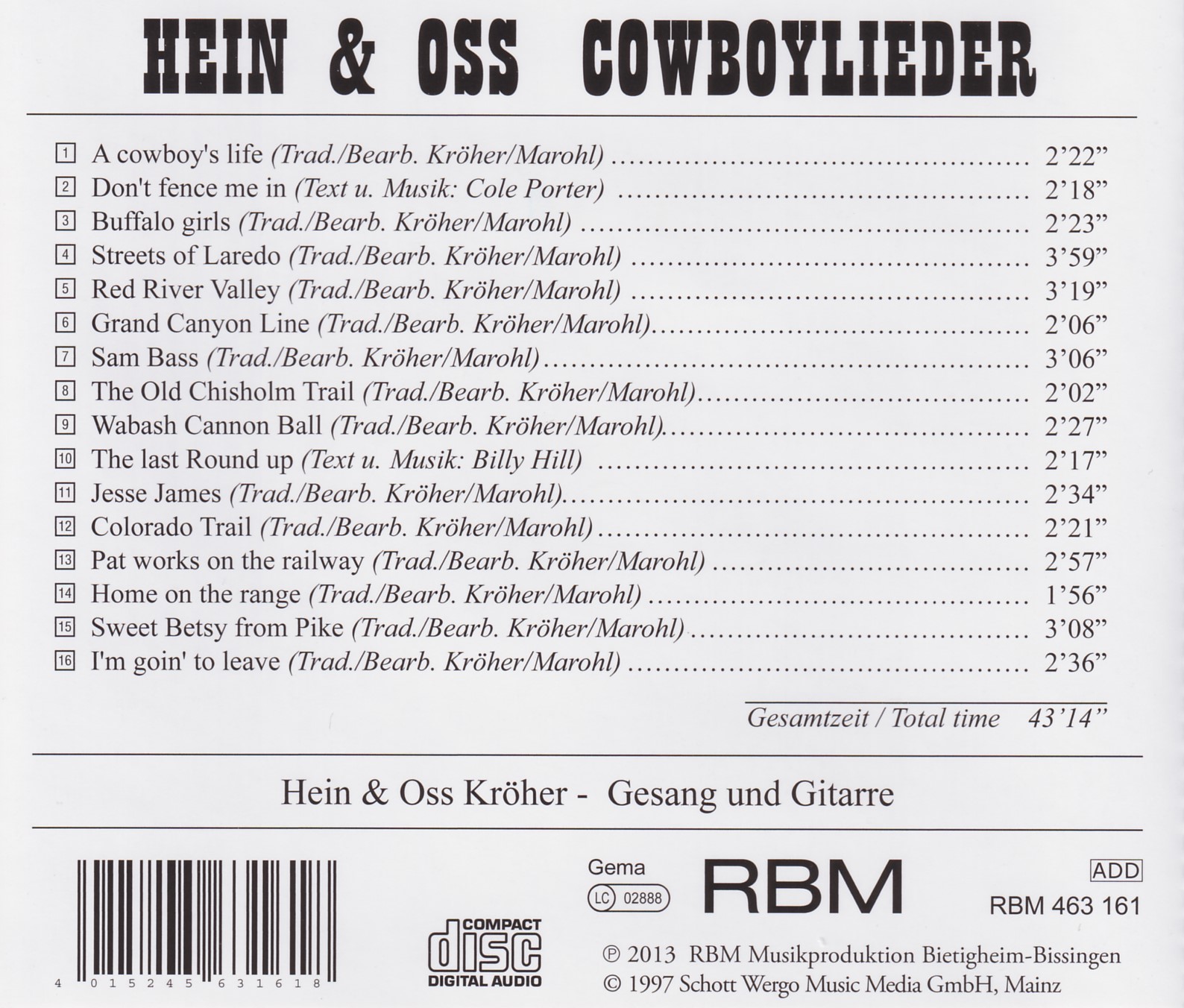 Hein & Oss Cowboylieder