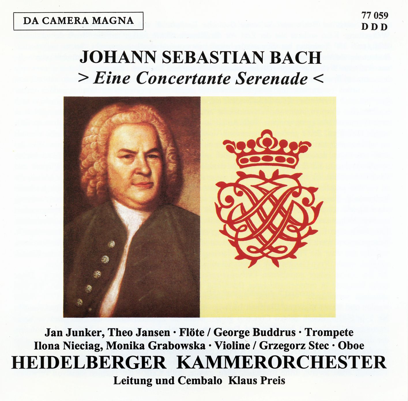 Johann Sebastian Bach - Eine Concertante Serenade