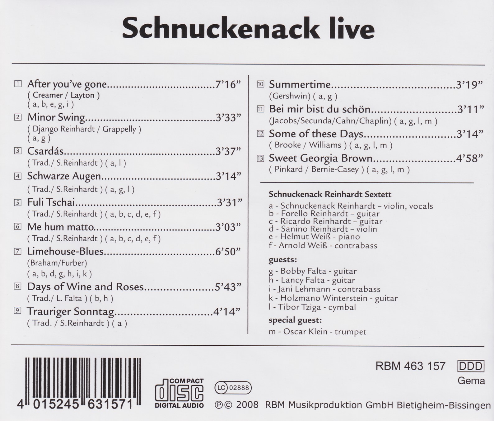 Schnuckenack  live