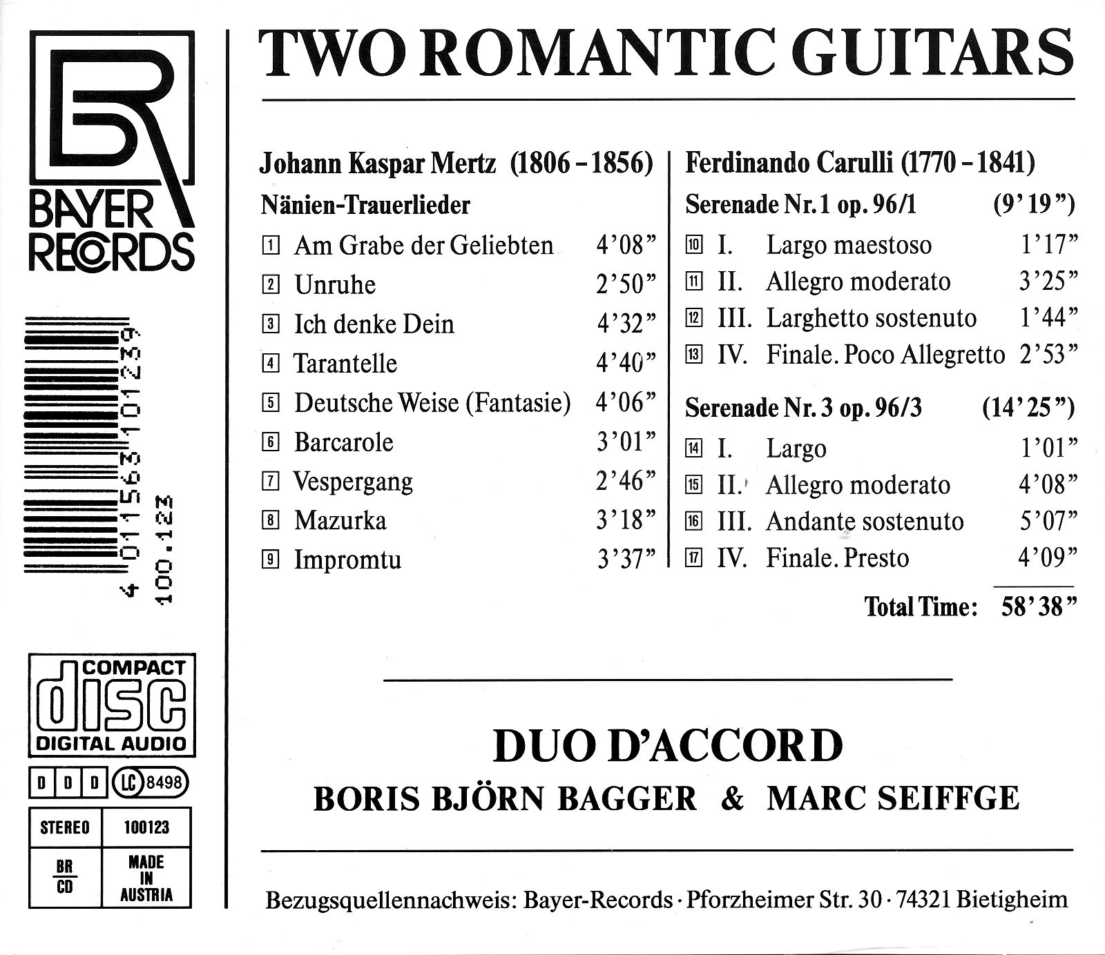 Two romantic Guitars