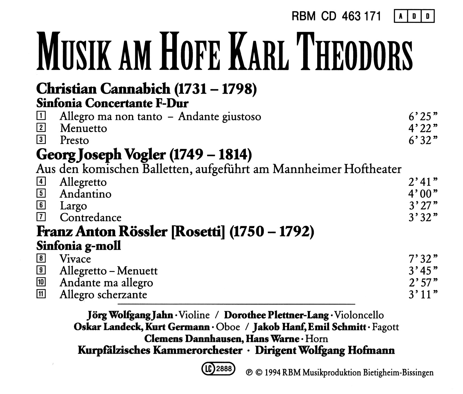 Musik am Hofe Karl Theodors