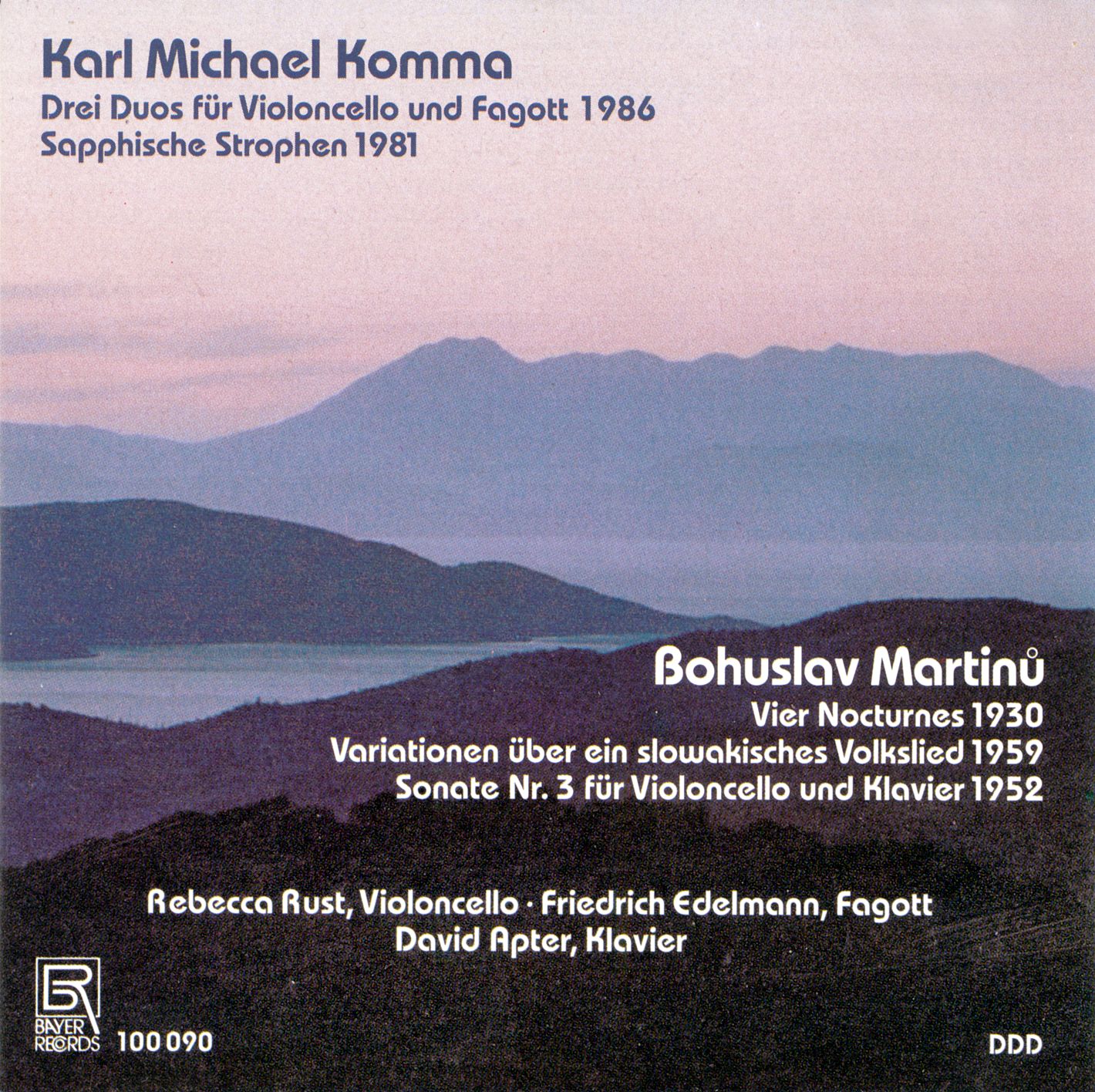 Bohuslav Martinu/ Karl Michael Komma - Kammermusik