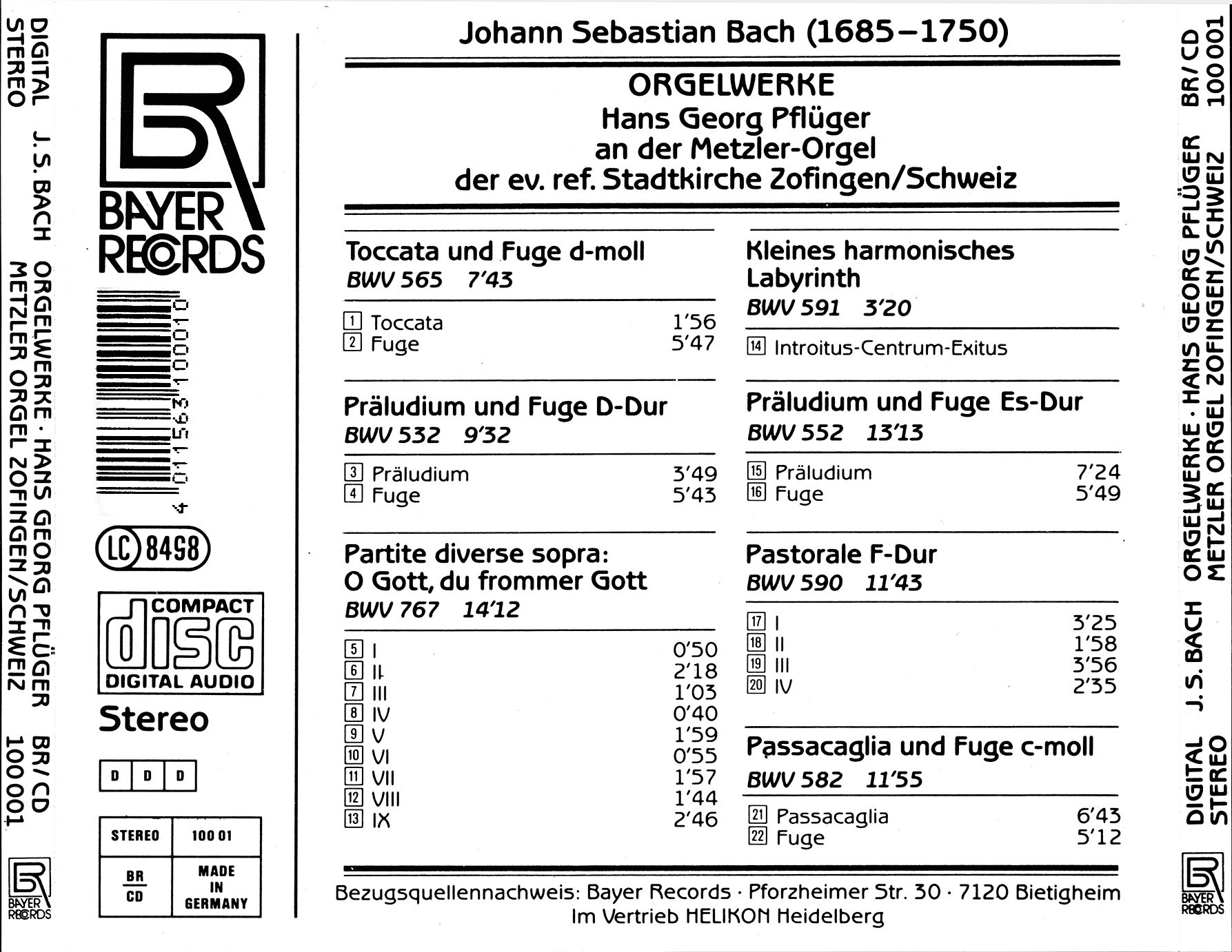 Johann Sebastian Bach - Orgelwerke