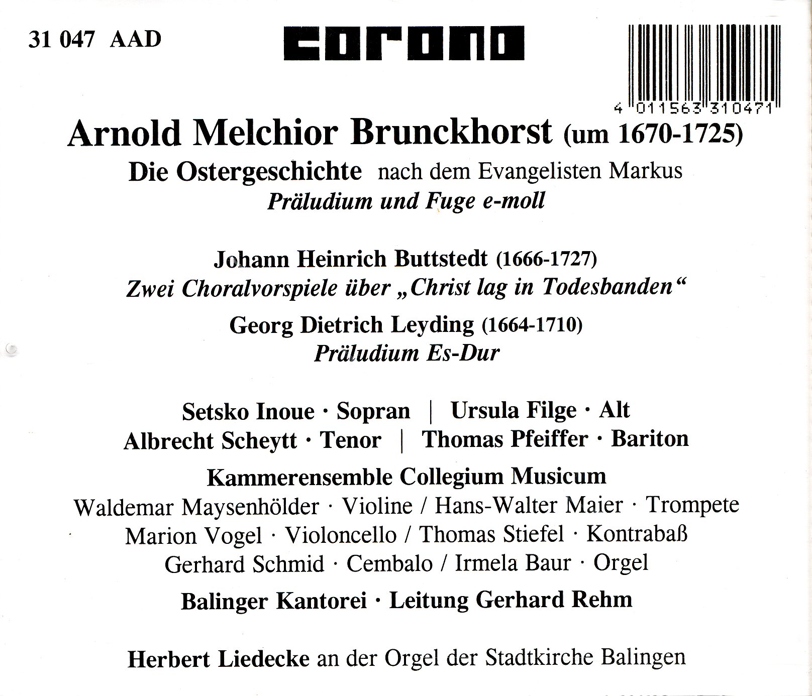 Arnold Melchior Brunckhorst - Die Ostergeschichte