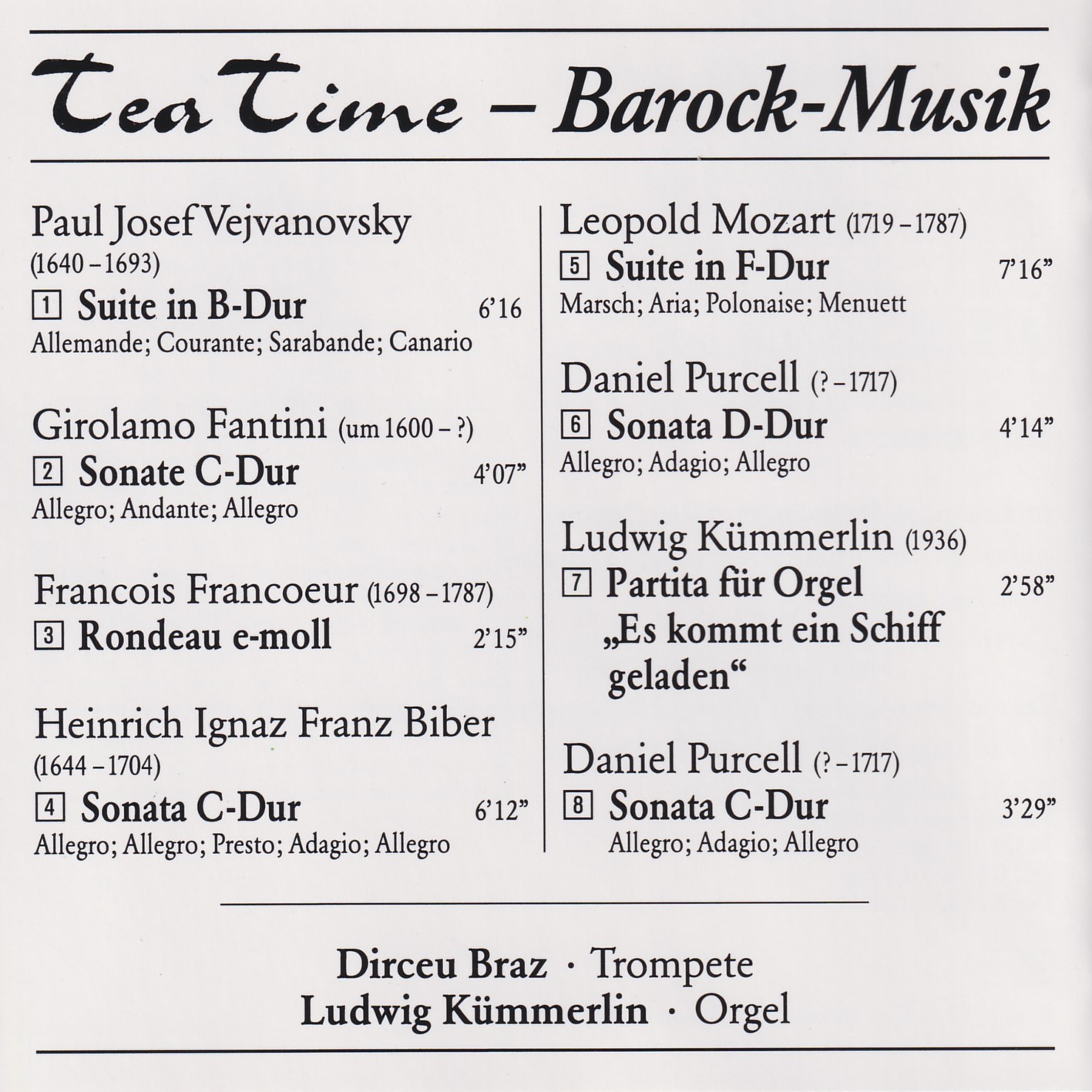 Tea Time (Bachtrompete und Orgel) - Dirceu Braz