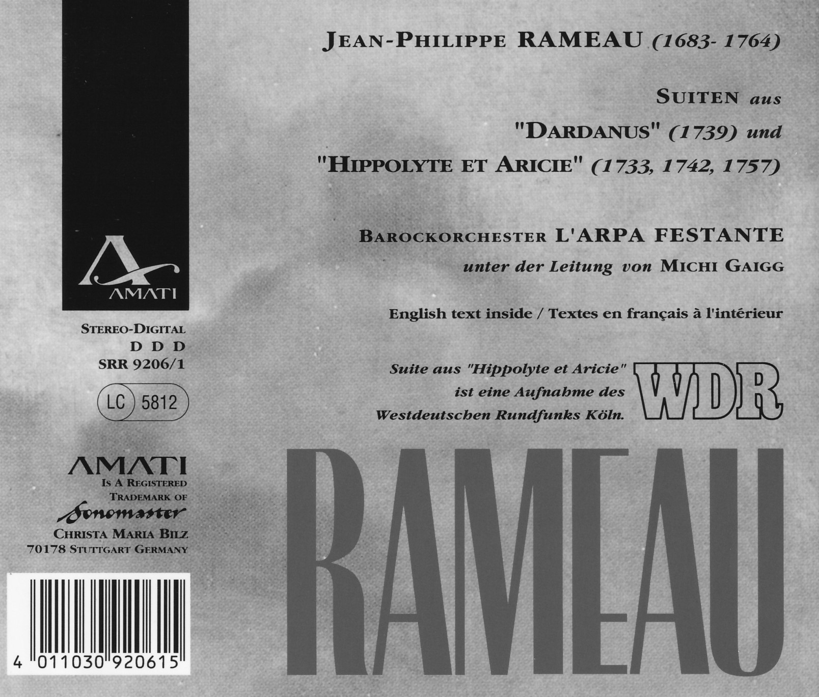 Jean-Philippe Rameau - Suiten