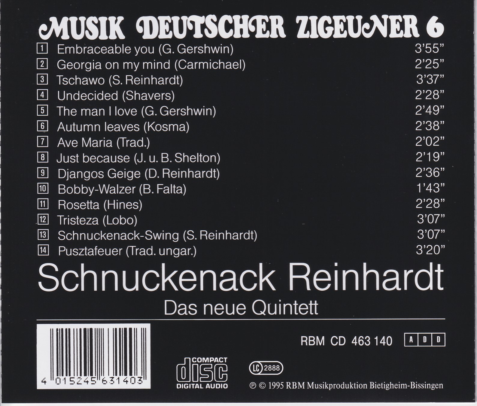 Musik Deutscher Zigeuner: Box
