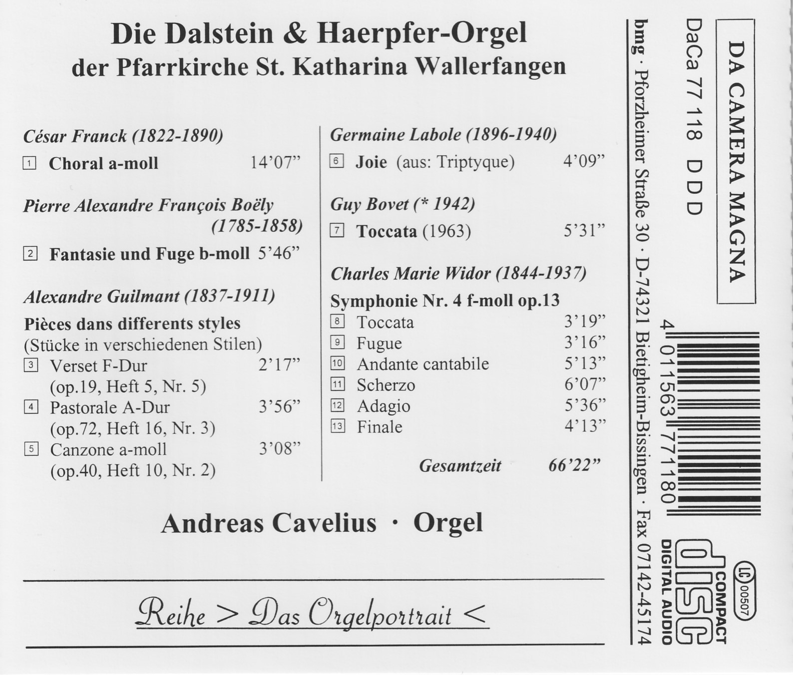 Die Dalstein & Haerpfer-Orgel Wallerfangen