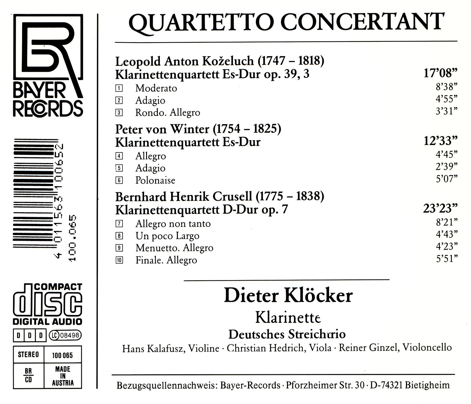 Quartetto Concertant