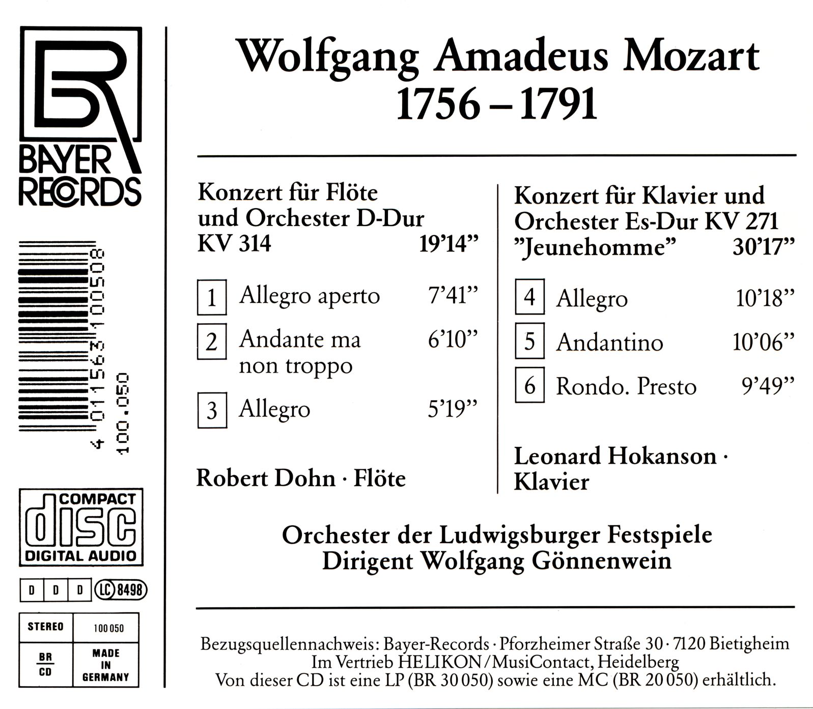 Mozart aus dem Ludwigsburger Schloß III