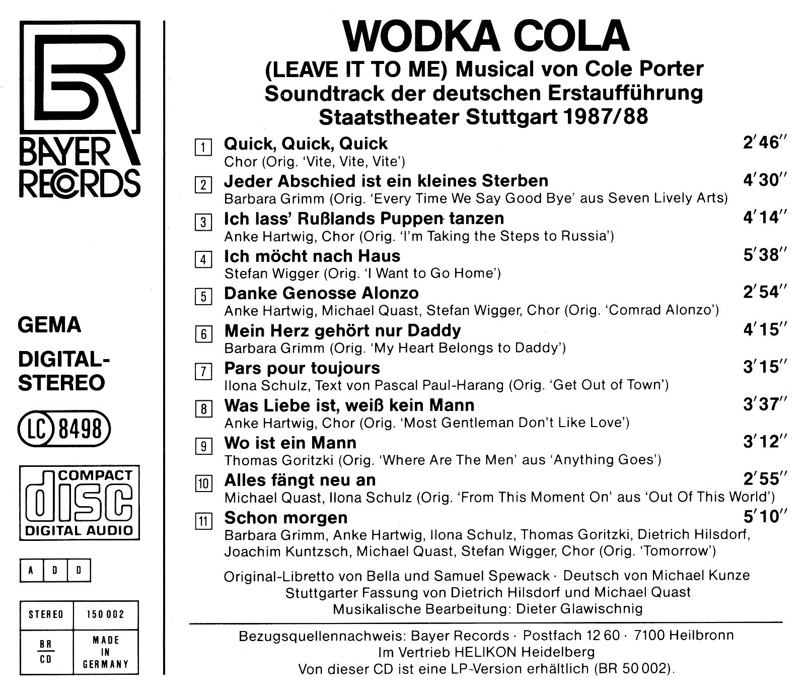 Cole Porter - Wodka-Cola