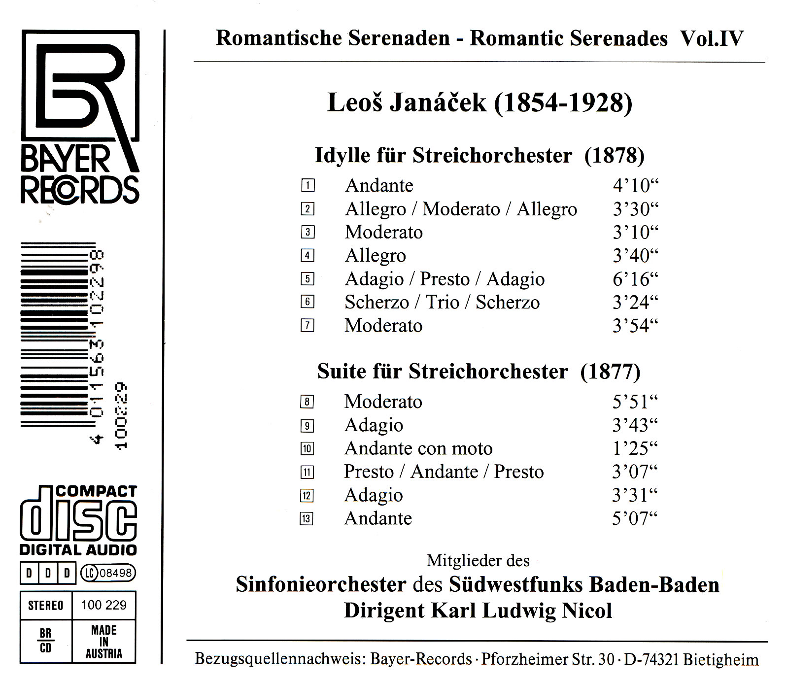 Romantische Serenaden IV
