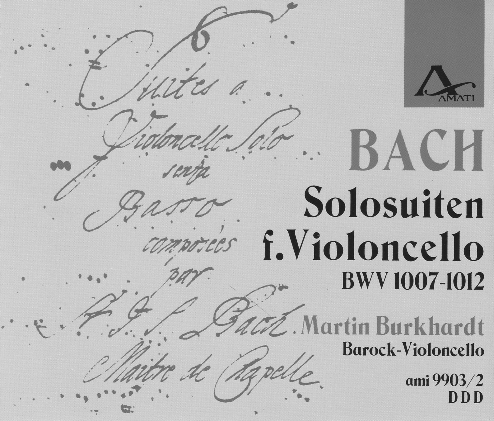 Johann Sebastian Bach - Cello-Suiten