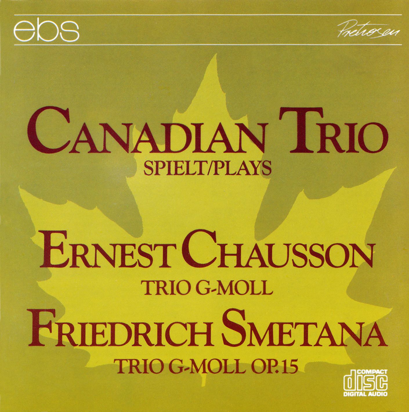 Ernest Chausson / Friedrich Smetana - Klaviertrios