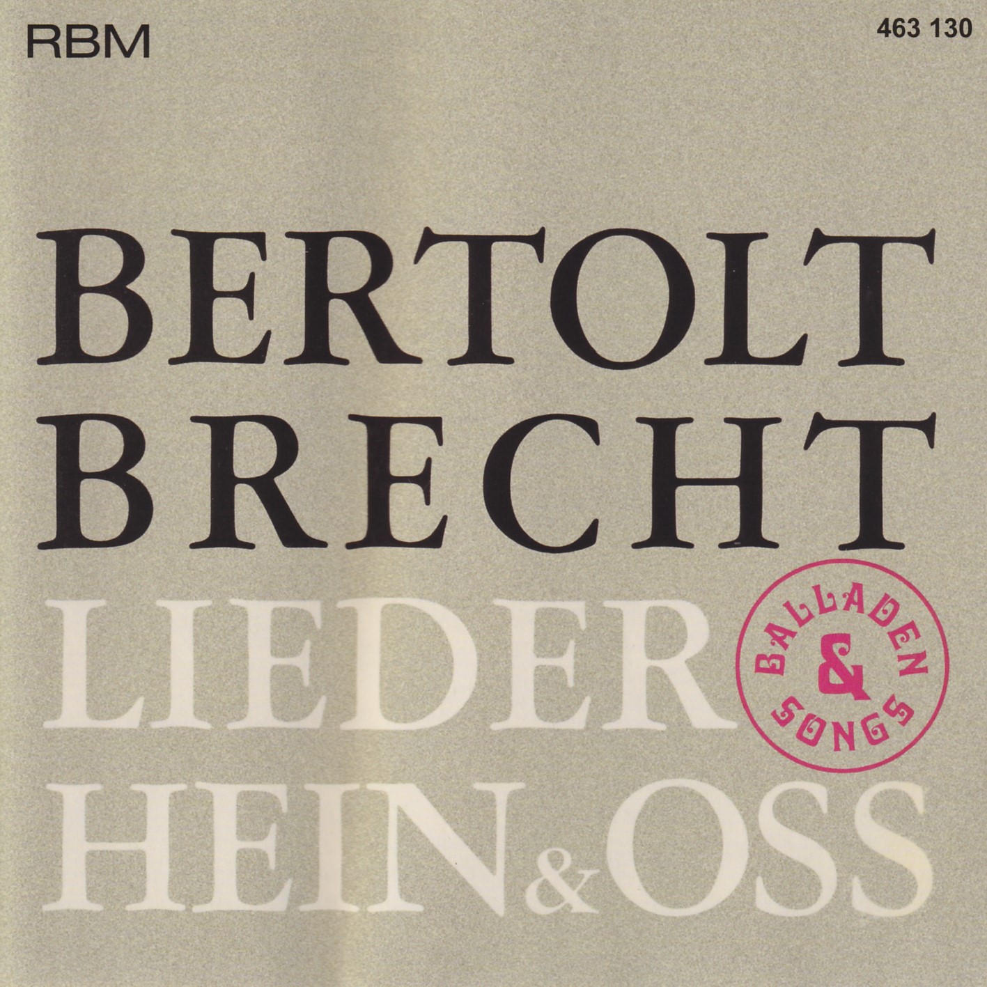 Hein & Oss - Bertolt Brecht Lieder, Balladen & Songs