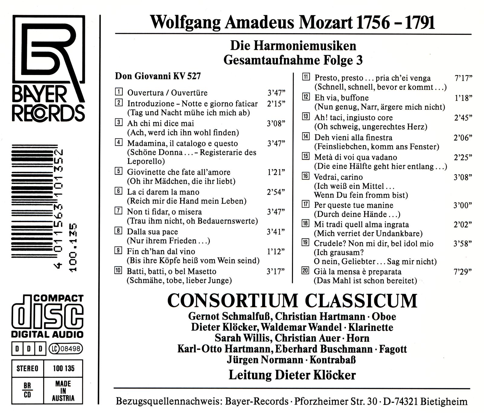 Wolfgang Amadeus Mozart - Harmoniemusiken Folge 3