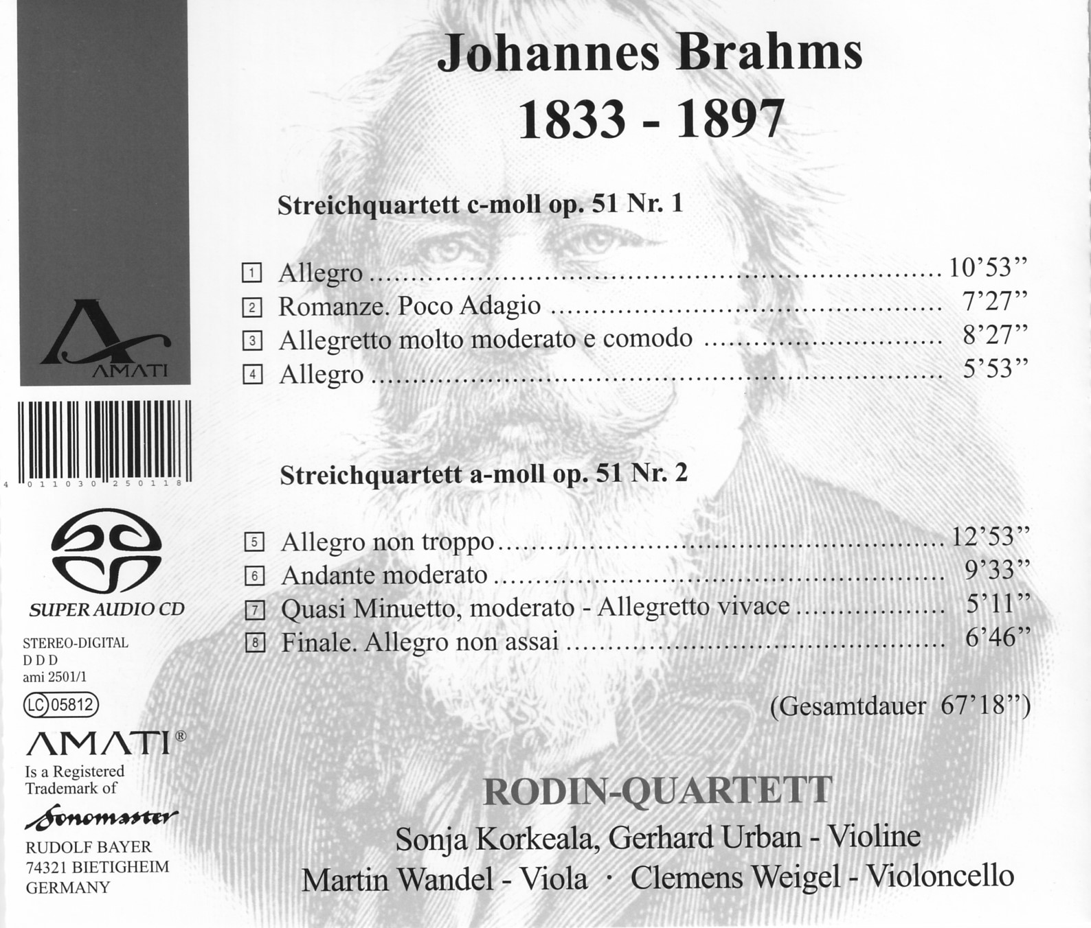 RODIN-QUARTETT - Brahms Op.51