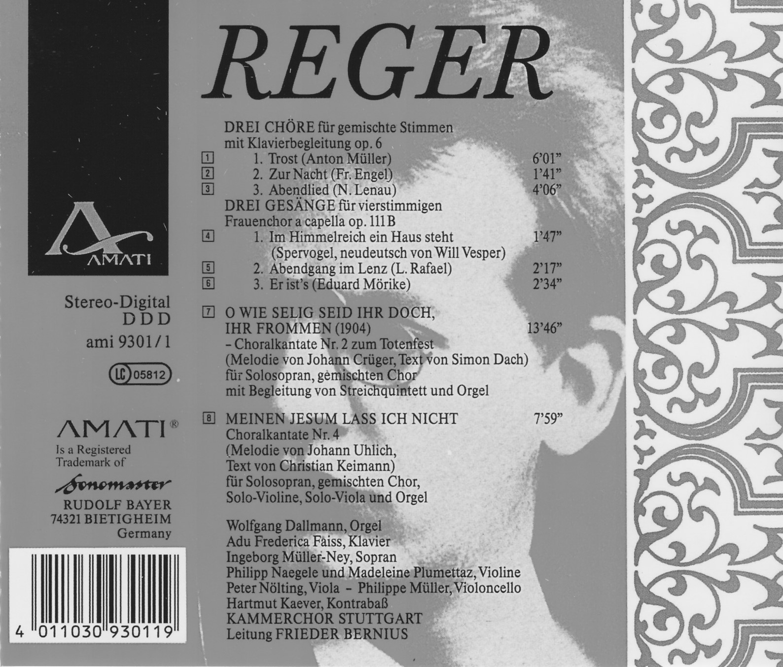 Max Reger - Choralkantaten