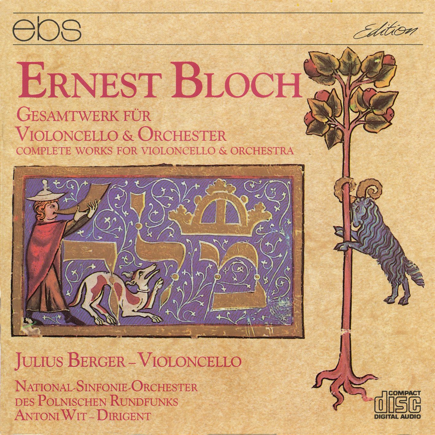 Ernest Bloch - Gesamtwerk für Violoncello