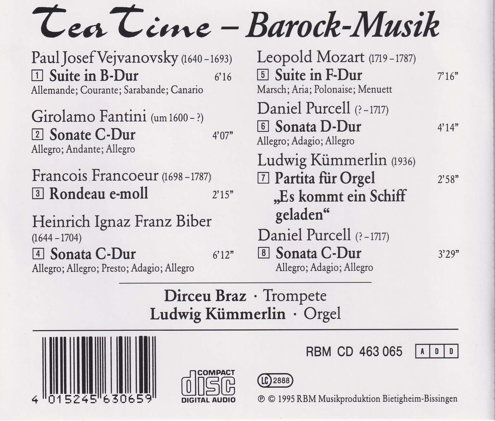 Tea Time (Bachtrompete und Orgel) - Dirceu Braz