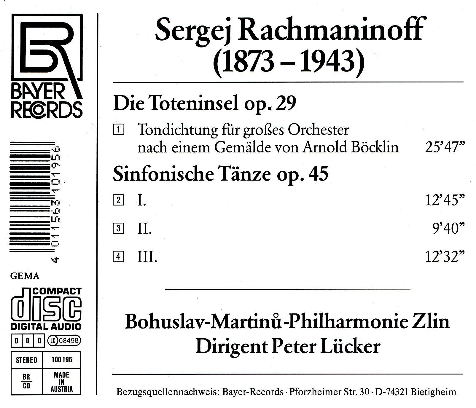 Sergej Rachmaninoff - Die Toteninsel