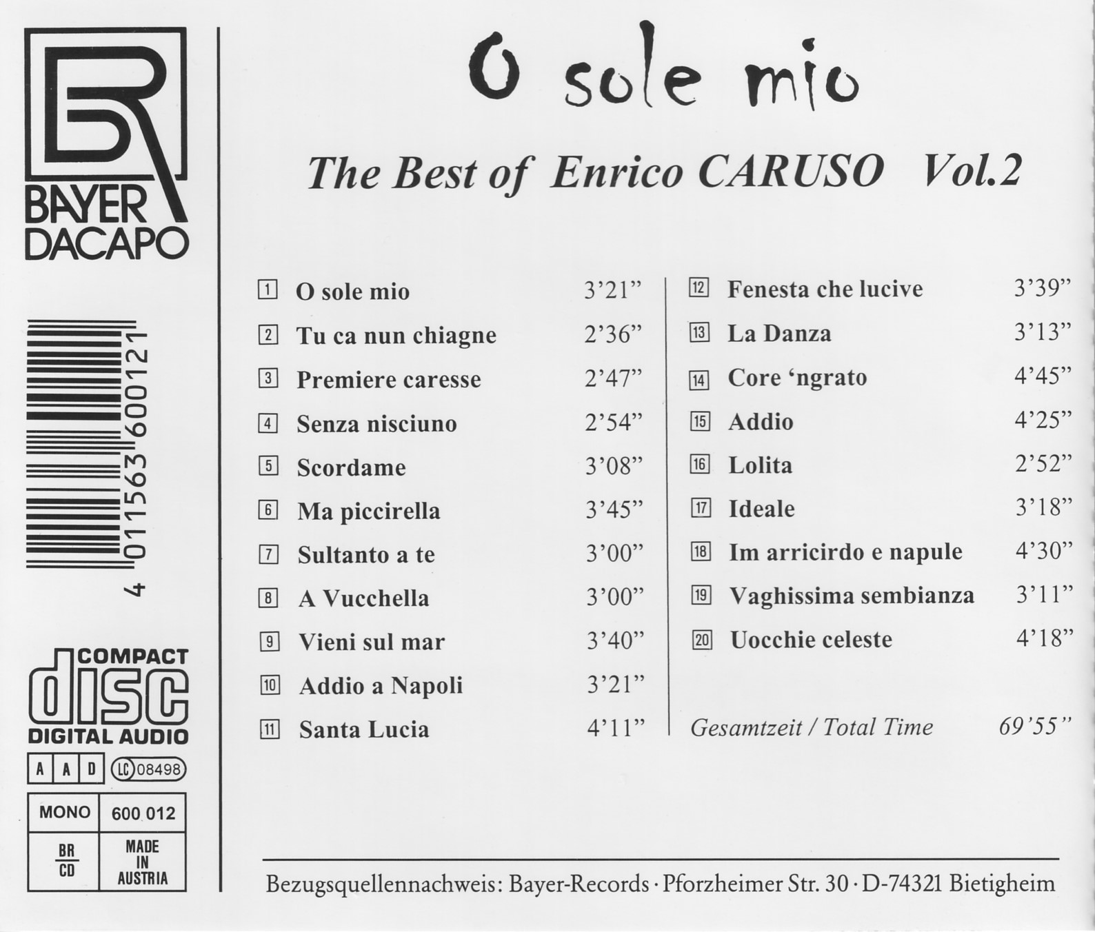 The Best of Enrico Caruso Vol.2