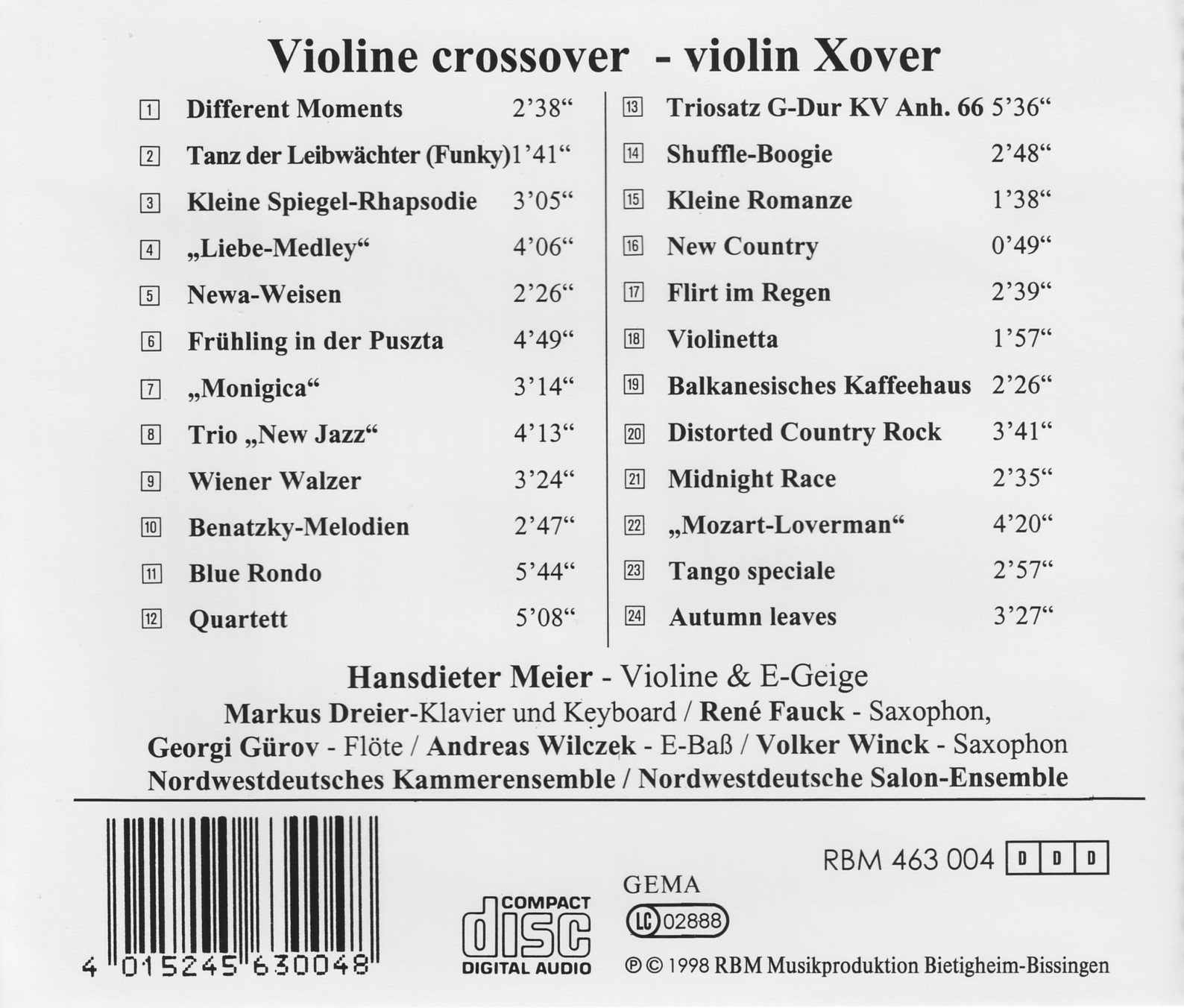 Violine Crossover