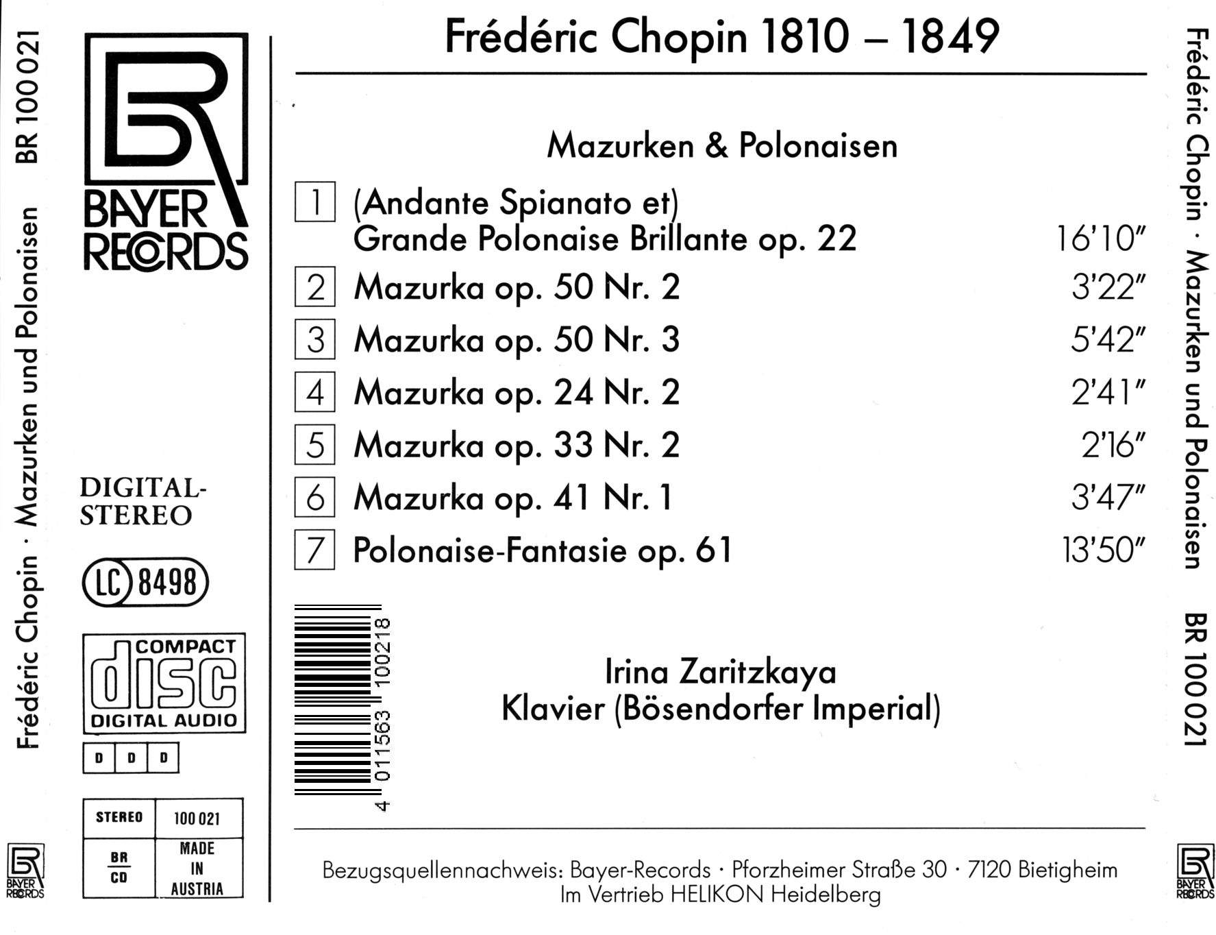 Frédéric Chopin - Mazurken und Polonaisen